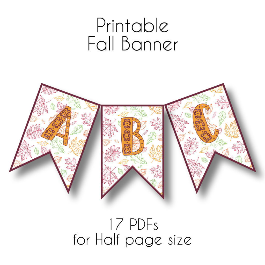 Printable Fall Banner | Shannan With an A